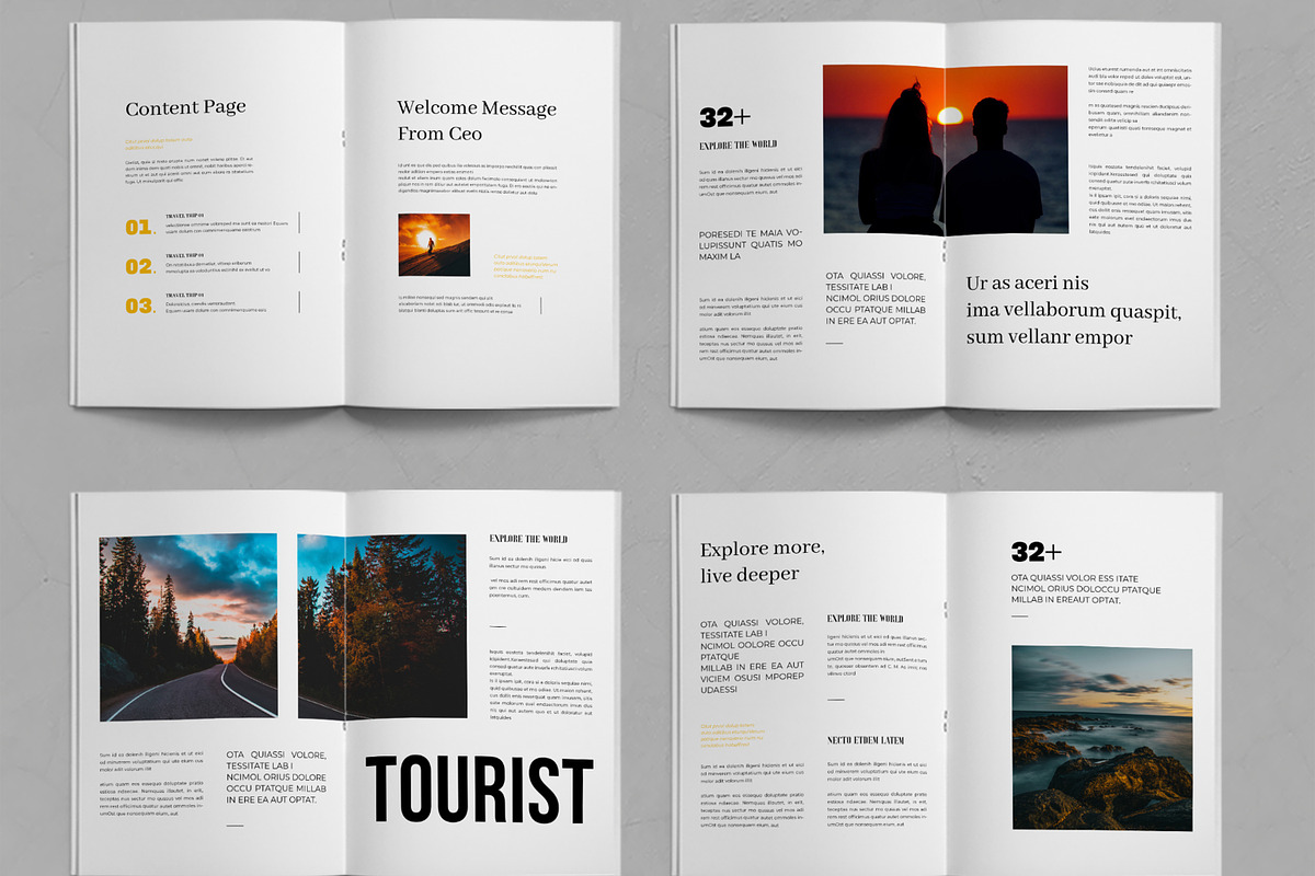 Travel Magazine Template preview 2
