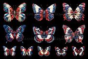 35 Patriotic Butterfly Art Bundle, a Decorative Illustration by Art Paradise Studios (Thumbnail 4 of 8)