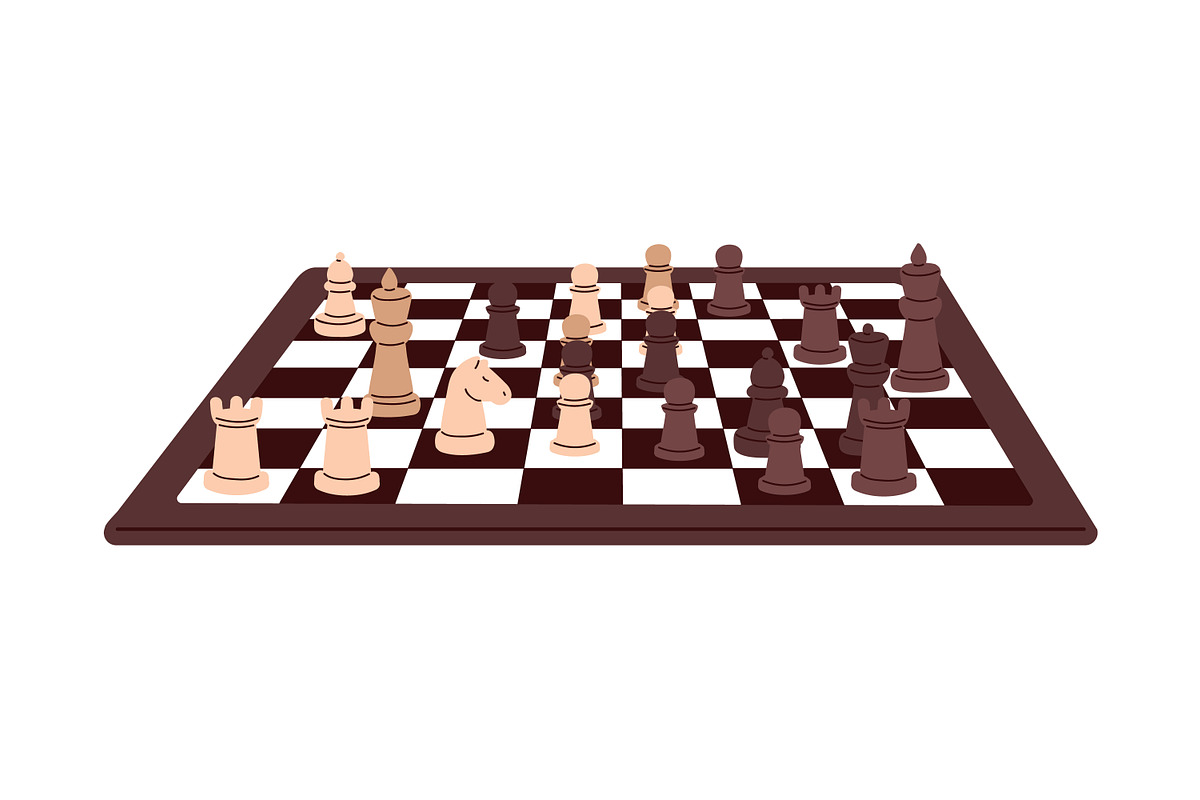 Chessboards with pieces. Chess game, an Object Illustration by Good Studio (Photo 2 of 4)