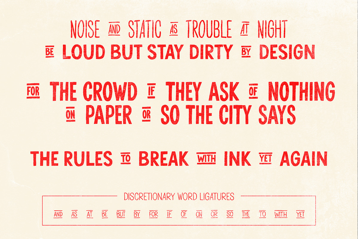 Dualphrase — Rough Display Family, a Handwritten Font by Invasi Studio (Photo 9 of 10)