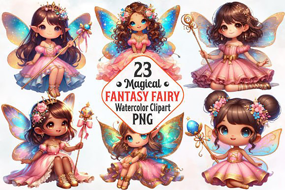 Fairy Fantasy Magical Girl Clipart, a Person Illustration by LaijuAkter