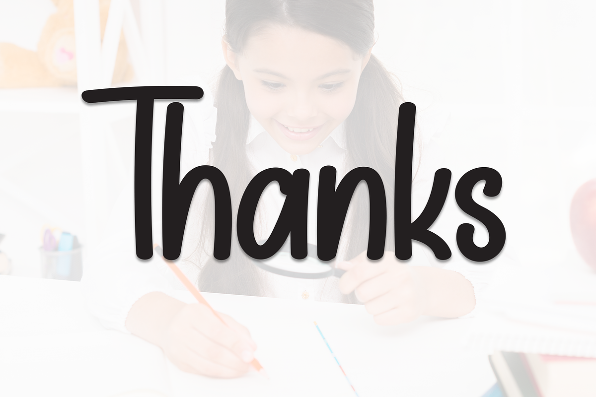 School Homework | Script Font, a Script Font by Scratchones (Photo 8 of 8)