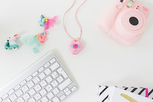 Square photo Feminine Desk Vintage