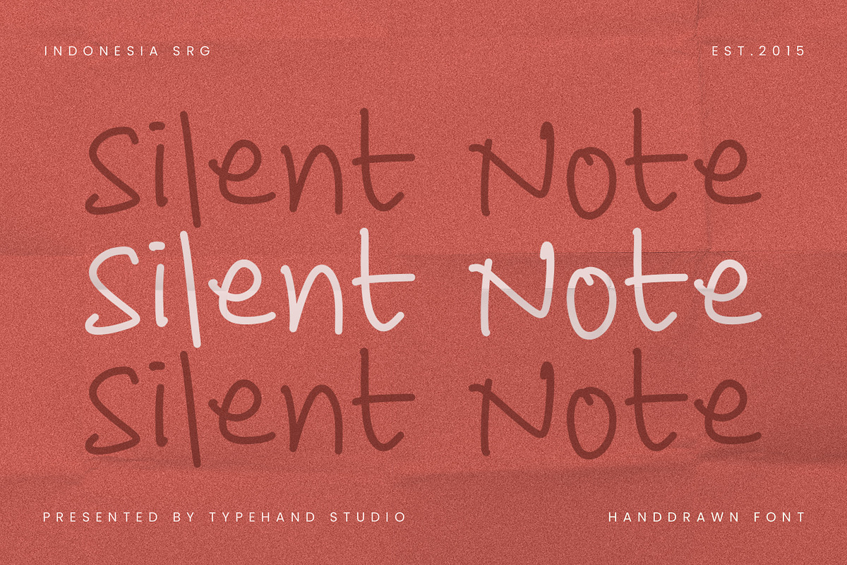 Silent Note – Warm Handwritten, a Handwritten Font by Typehand Studio (Photo 1 of 10)