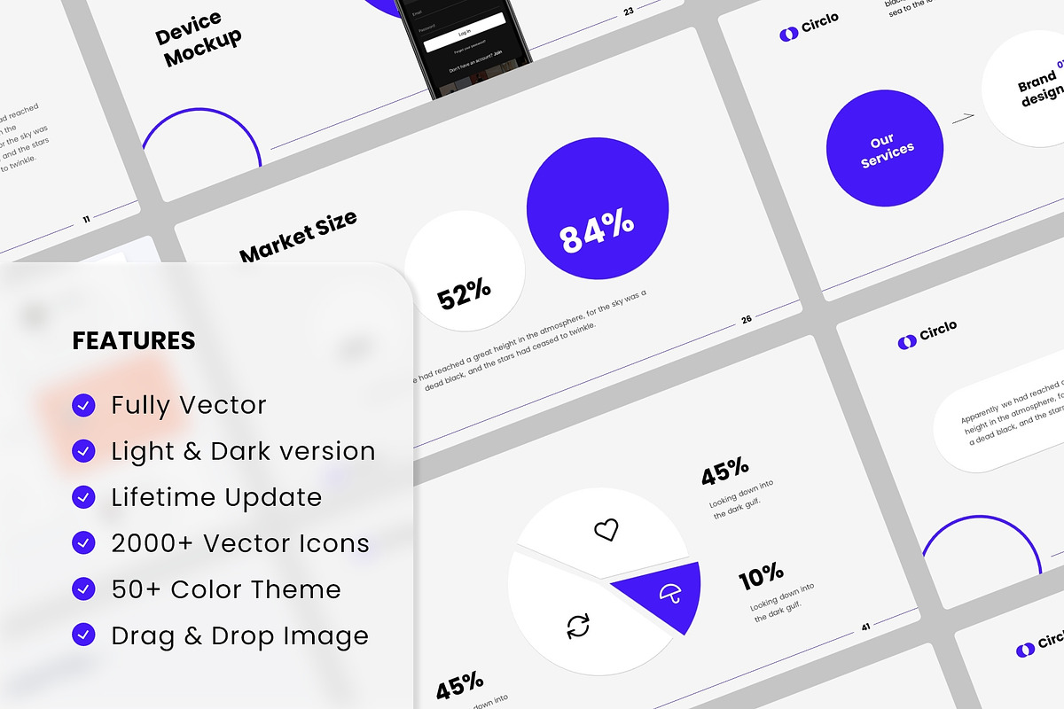 Circlo- Animated Presentation Bundle, a Presentation Template by MNML Agency (Photo 4 of 63)