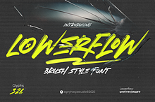 Lowerflow - Brush Font