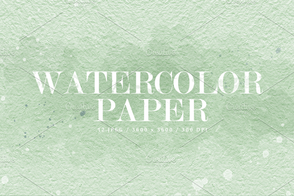 12 Watercolor Papers, a Texture Graphic by Orange Fox (Photo 5 of 5)