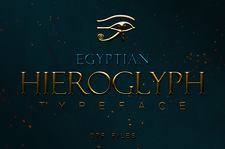 Egyptian Hieroglyph Typeface