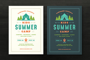 Kids Summer Camp Flyer Template, a Flyer Template by Vasya Kobelev
