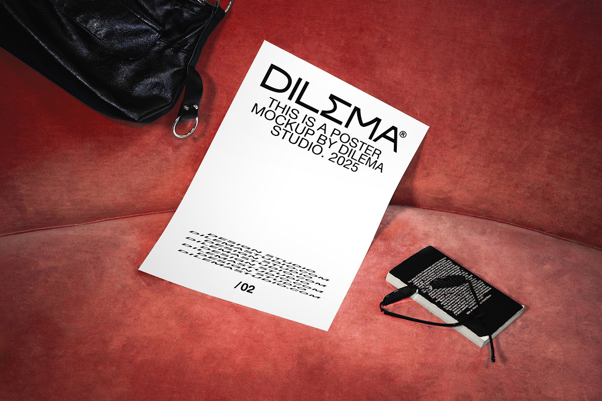 Poster Mockup on Velvet Sofa, a Mockup by Dilema Studio Mockups (Photo 2 of 3)