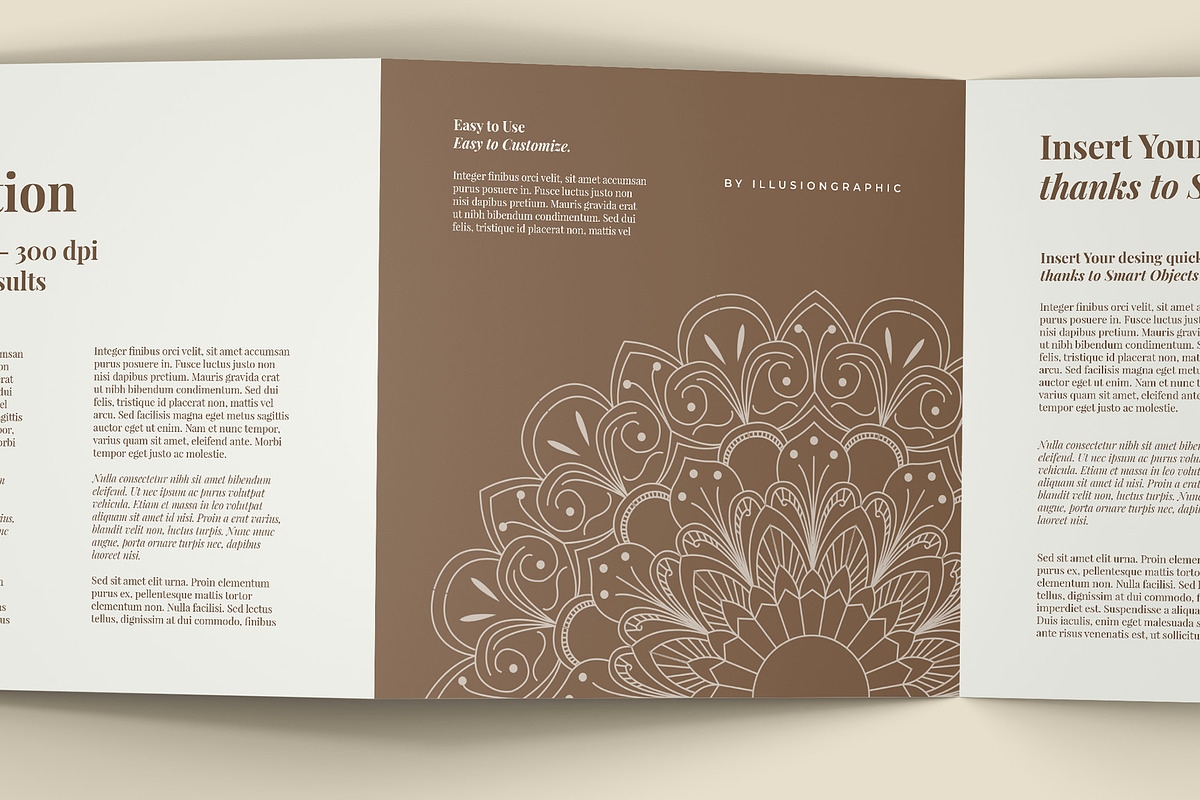 4 Fold Square Brochure Mockup, an Advertising Mockup by Illusiongraphic (Photo 17 of 19)