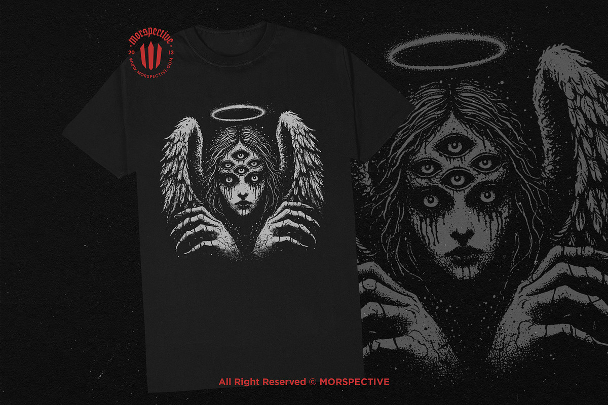 10 Bundle Dark Art Angel Eyes Women, an Illustration by Morspective (Photo 2 of 7)