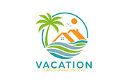 Vacation Logo | Beach & Travel, a Branding & Logo Template by Master Design (Thumbnail 2 of 2)