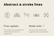 Tech & Electronic Technology icons, an Outline Icon by Amazing Custom Icons (Thumbnail 2 of 5)