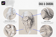 Chalk & Charcoal - Procreate Brushes, a Brush Add-On by AMStudio. (Thumbnail 4 of 6)