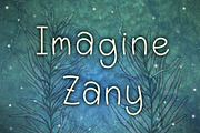 Imagine Zany: a playful font, a Font by Aesthetic Printables (Thumbnail 1 of 10)