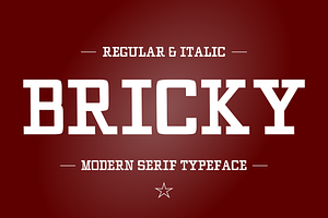 Bricky - Modern Typeface