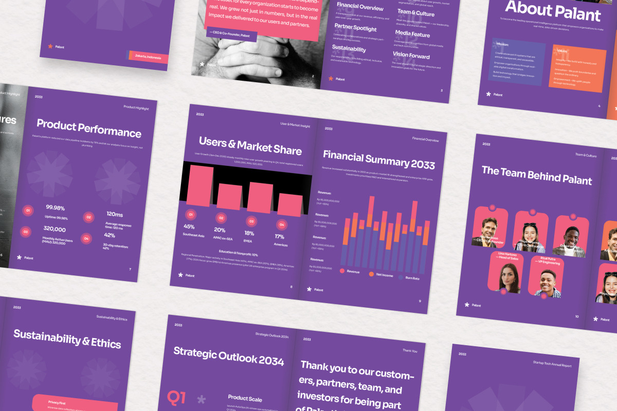 Startup Tech Annual Report Brochure preview 5