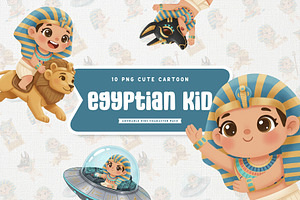 Ancient Egyptian Kid Character