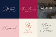 Parisian Vintage Calligraphy Script, a Script Font by Mila Garret (Thumbnail 6 of 13)