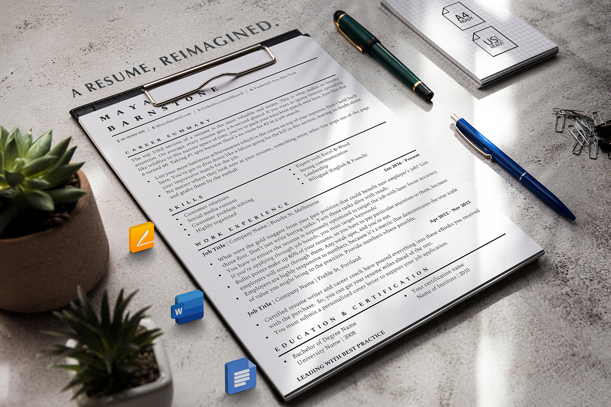 Modern Resume Templates, Minimalist, a Resume Template by Career Canvas (Photo 6 of 11)