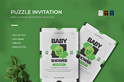 Puzzle - Baby Shower Invitation, a Print Template by VUNIRA (Thumbnail 1 of 2)