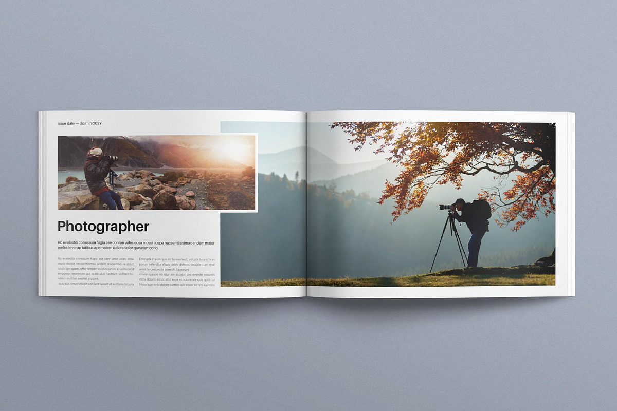 Photo Album Book Layout Landscape, a Magazine Template by E-Type (Photo 2 of 8)