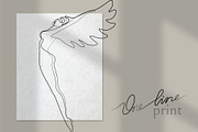 Woman Silhouette One Line Art Print, a Healthcare Illustration by Anastasiia_Dzhioeva (Thumbnail 1 of 2)
