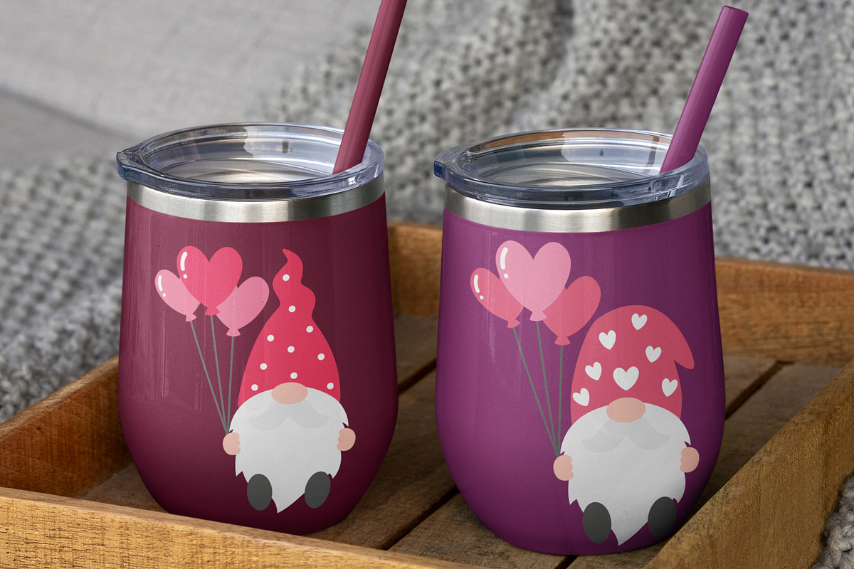 Valentine's Day Gnome vector svg, an Illustration by Peachycottoncandy (Photo 3 of 8)