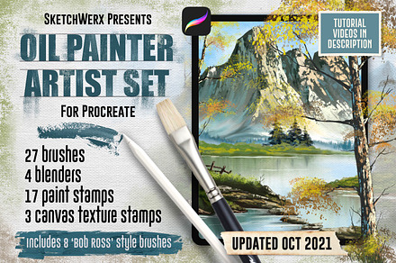 Oil Painter Artist Set for Procreate