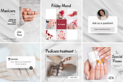 32 MANICURE Instagram Canva Template, a Social Media Template by Talipic Designs (Thumbnail 3 of 7)
