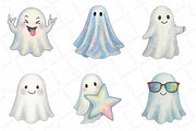 Funny Halloween Ghost Iridescent, an Illustration by DreamPrint404 (Thumbnail 5 of 5)