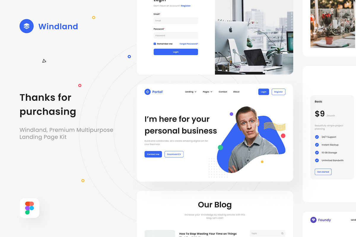 Windland Multipurpose Landing Page, a Landing Page Template by Product Experience (Photo 5 of 6)
