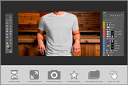 T-Shirt Mockup on Male Model PSD, a Shirt Mockup by Bruno's Shop (Thumbnail 3 of 4)
