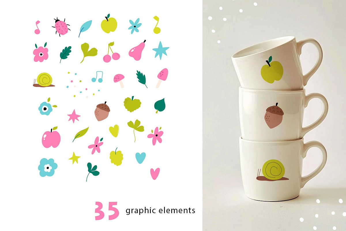 Hedgehogs - cute graphic collection, an Animal Illustration by danceyourlife (Photo 6 of 8)