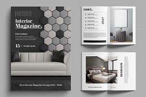 Interior Magazine Template Layout