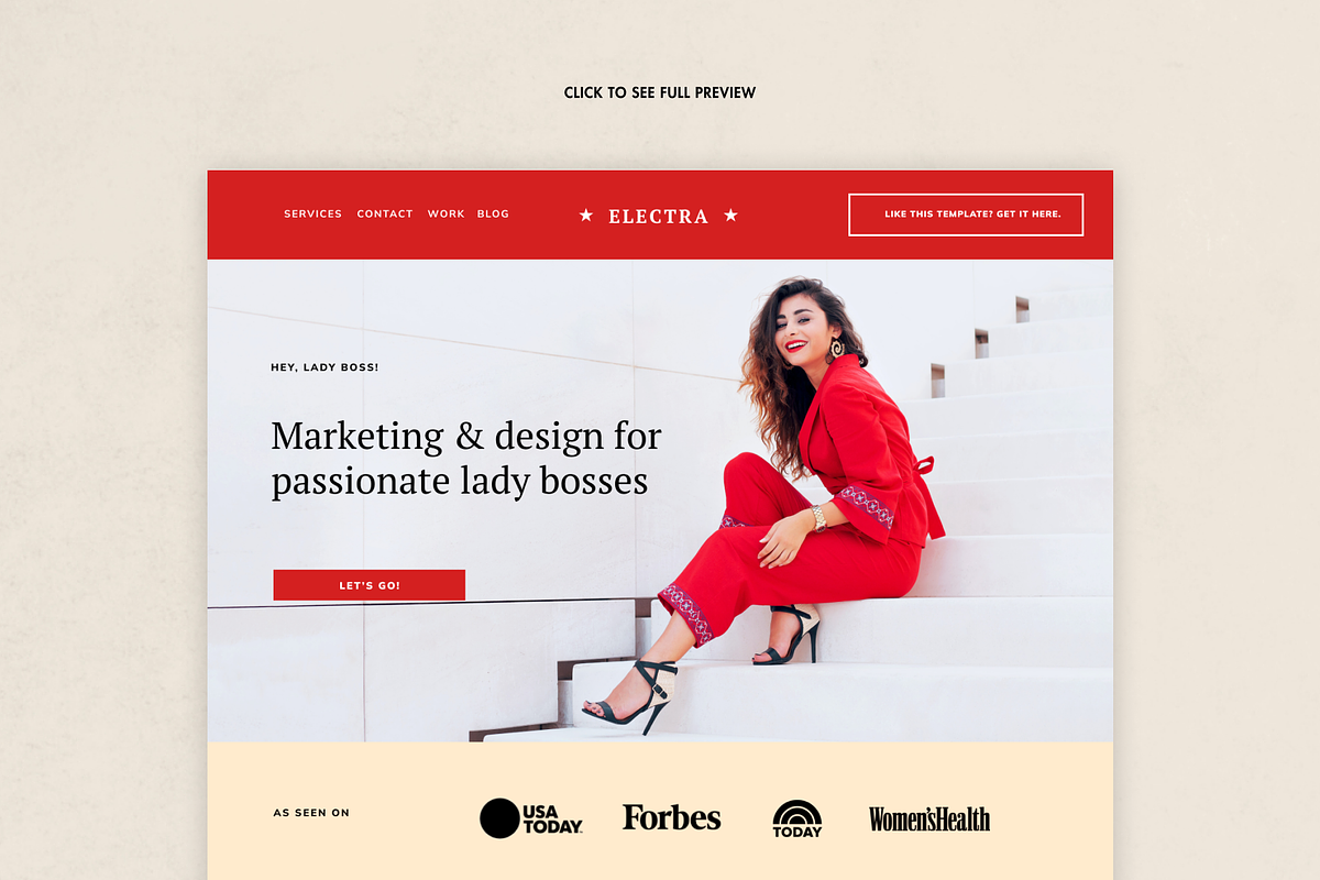 Squarespace Template: Electra, a Squarespace Template by Applet Studio (Photo 2 of 5)