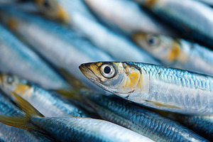 Close up of raw atlantic mackerel, a Food & Drink Photo by MistyDay