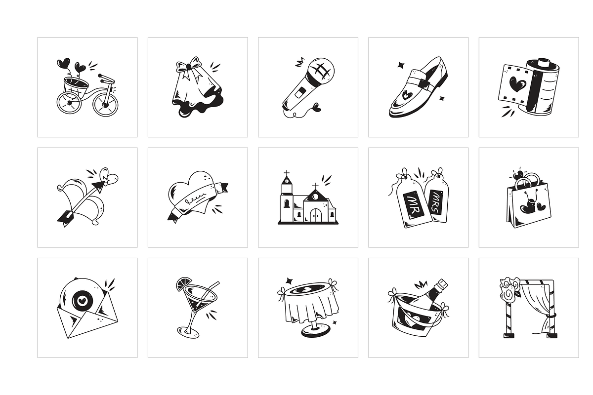 Animated Wedding Icons, a Solid Icon by Prosymbols (Photo 6 of 7)