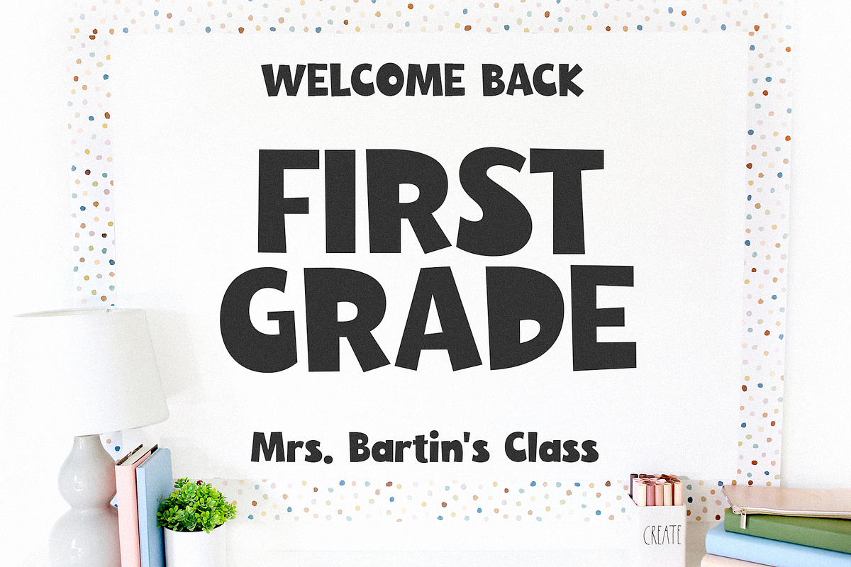 Mondays | Cute Block Font, a Sans Serif Font by KA Designs (Photo 3 of 10)
