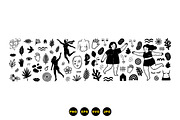 Abstract Black Line Art Set, an Illustration by designvectx (Thumbnail 2 of 3)