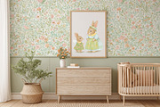 Vintage Summer Bunny Clipart Set, an Illustration by AlenaVlasko stock Market (Thumbnail 3 of 5)