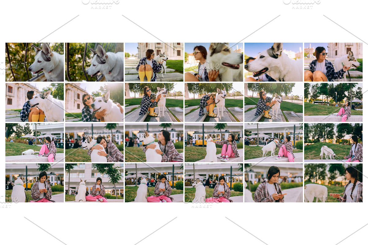 Woman with White Dog Photos, an Animal Photo by Tekso (Photo 1 of 6)