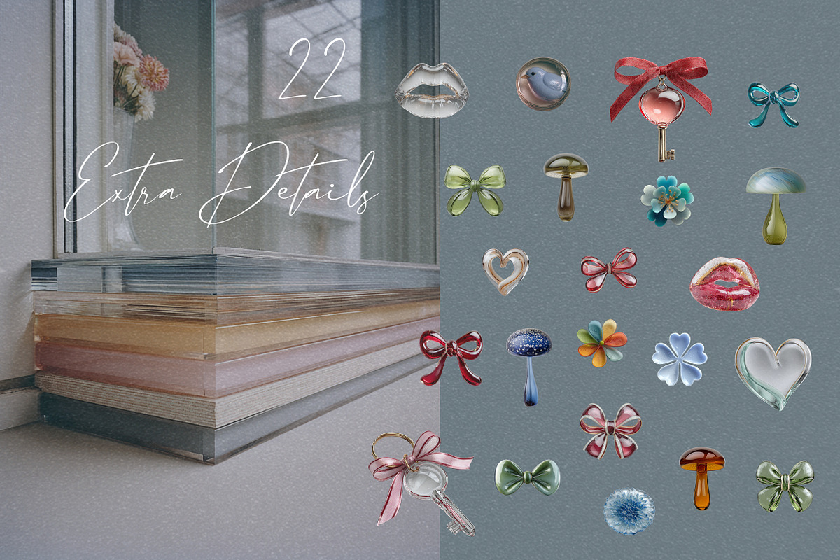 Glassarium — Glass Tiles Collage Kit, an Object Graphic by R-studio (Photo 10 of 11)
