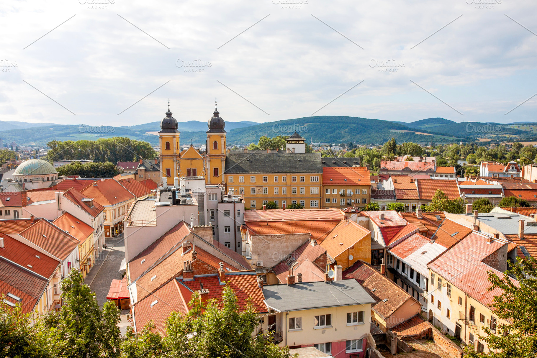Trencin old town view in Slovakia, an Architecture Photo by BOOCYS