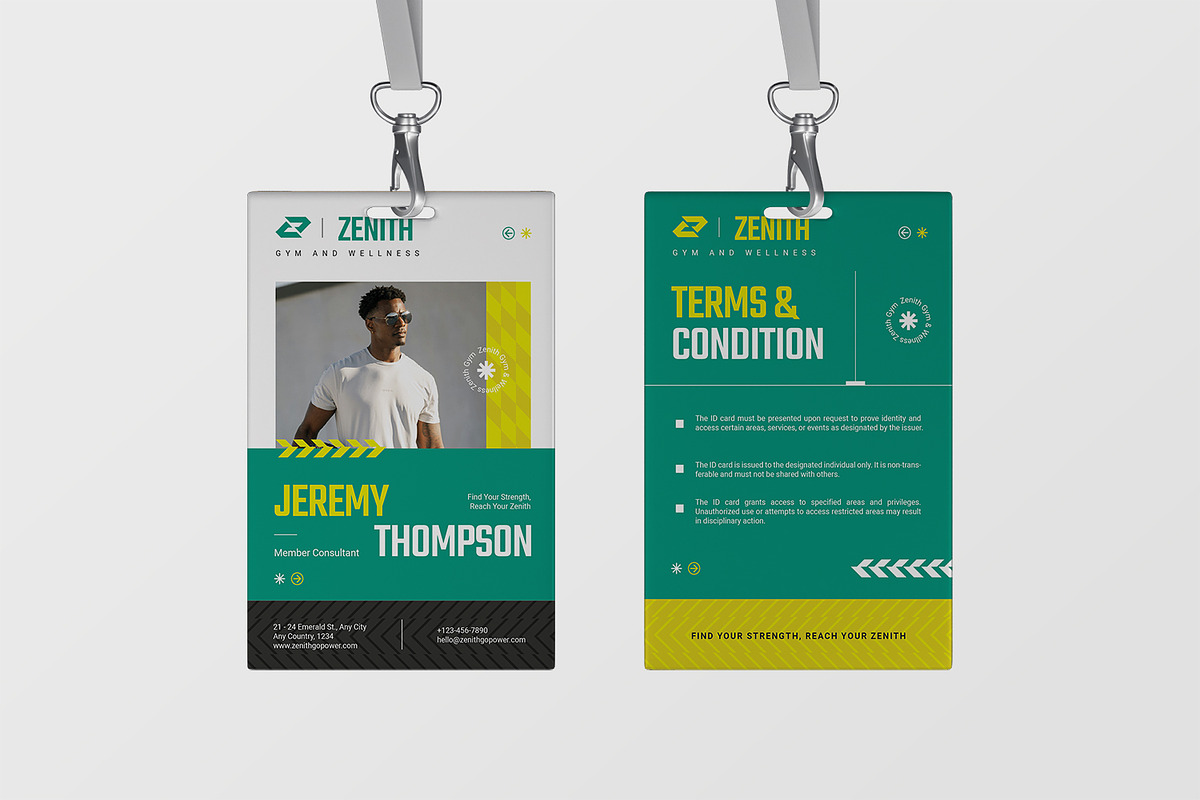 Zenith - ID Card, a Print Template by StreaksideStd (Photo 2 of 3)