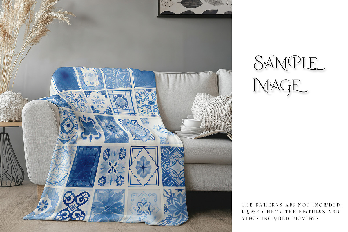 Throw Blanket Mockups, a Household Mockup by mock-ups (Photo 4 of 14)