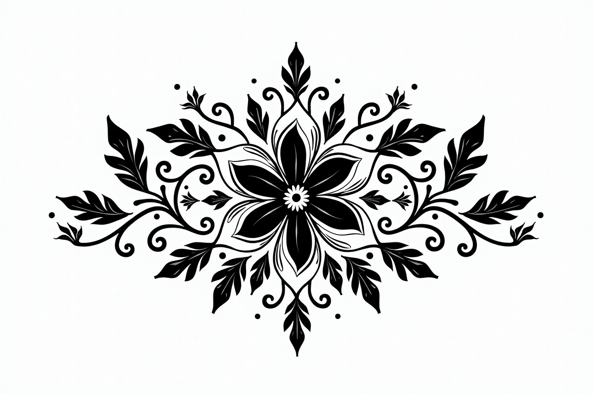 Modern Mandala Line Design, an Illustration by Artivon (Photo 3 of 9)