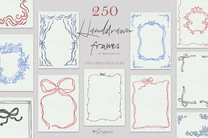 Whimsical Hand Drawn Frames art 009