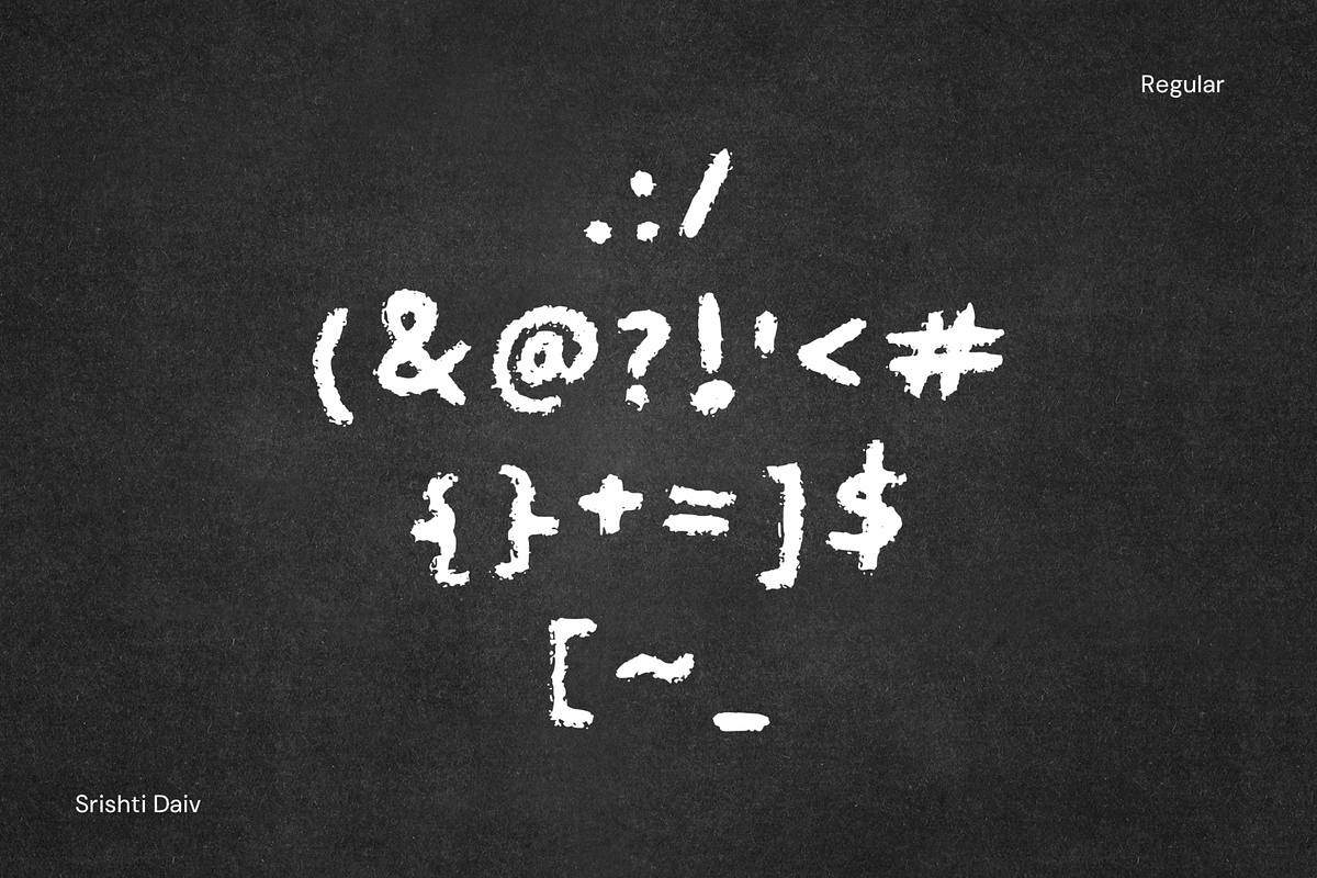 Crayon World font - cute, school, a Handwritten Font by Fonts by Srishti (Photo 4 of 4)